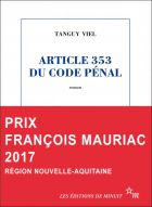 Couverture: Article 253 Code p�nal de Tanguy Viel