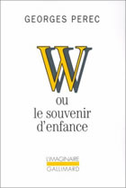 Couverture: W ou le souvenir d'enfance de Georges P�rec